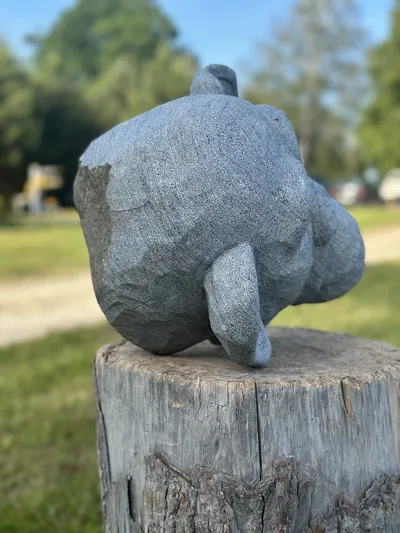 Skulptūra - Beždžionės galva