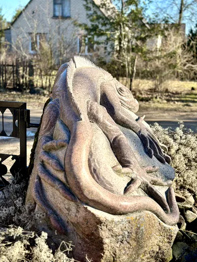 Skulptūra - Driežas