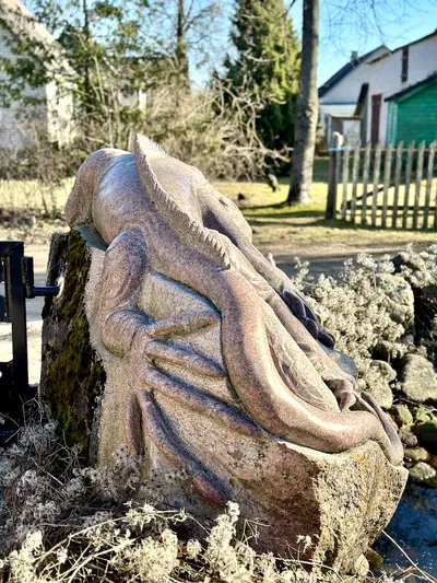 Skulptūra - Driežas