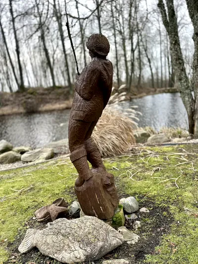 Skulptūra - Žvejys